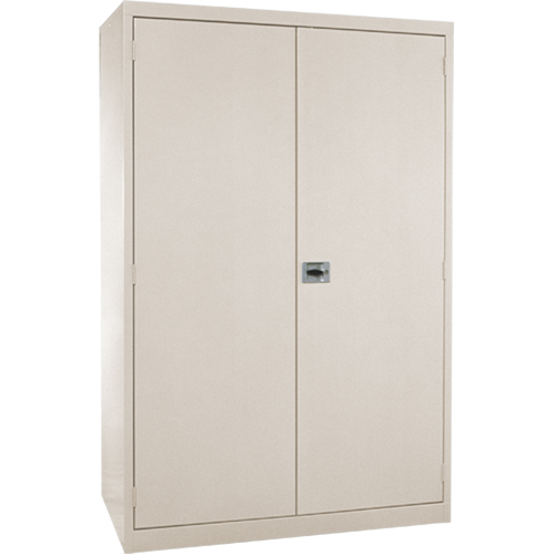 Armoires de rangement Hi-Boy profondes, Acier, 4 Tablettes, 72" h x 36" la x 24" P, Beige Par Equipment