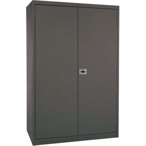 Deep Hi-Boy Storage Cabinet, Steel, 4 Shelves, 72" H x 36" W x 24" D, Charcoal Par Equipment