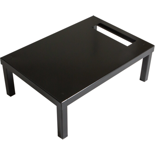 Base autoportante pour casiers robustes enti&egrave;rement soud&eacute;e Concorde, 1 Blocs, 6" lo x 12" la x 18" p, Noir, Acier Par Equipment