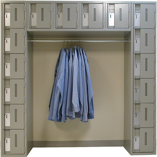 Archettes Concorde Heavy Duty Lockers, 16 -tier, Bank of 3, 18" x 72" x 72", Steel Par Equipment