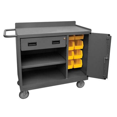 Mobile Workbench Cabinet, Steel Surface Par Equipment
