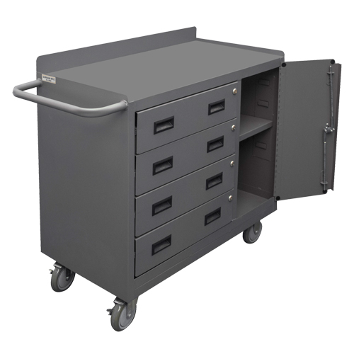 Mobile Workbench Cabinet, Steel Surface Par Equipment