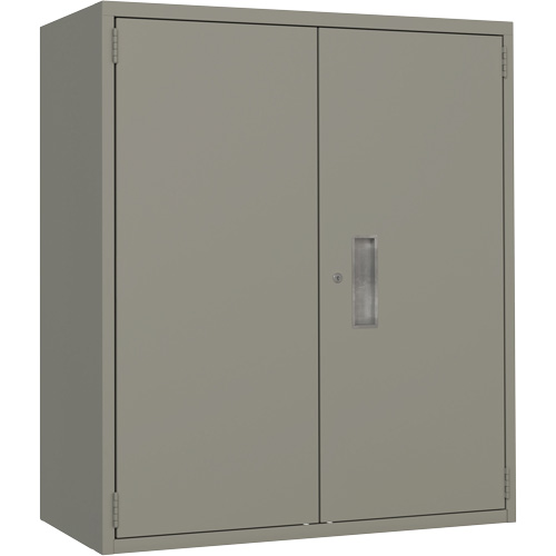 Armoire de rangement Lo-Boy, Acier, 2 Tablettes, 40" h x 36" la x 18" P, Gris Par Equipment