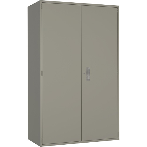 Armoire de rangement Hi-Boy tr&egrave;s large, Acier, 4 Tablettes, 72" h x 48" la x 24" P, Gris Par Equipment