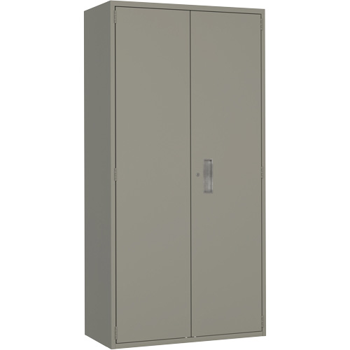 Armoire de rangement Hi-Boy, Acier, 4 Tablettes, 72" h x 36" la x 18" P, Gris Par Equipment