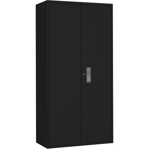 Armoire de rangements combin&eacute;s, Acier, 6 Tablettes, 72" h x 36" la x 18" P, Noir Par Equipment