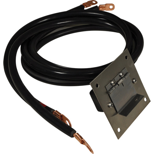 Plug-In Polarized Stainless Steel Socket Panel, 4 AWG, 5' Cable Par Equipment