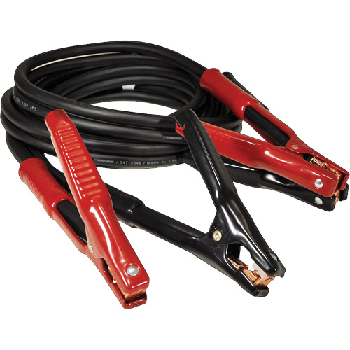 Super Heavy-Duty Booster Cable with Flexi-Spring Strain, 1/0 AWG, 800 A, 15' Cable Par Equipment