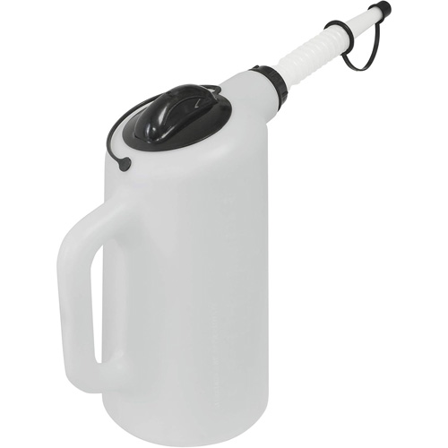 Oil Dispenser with Lid & Cap, Plastic, 8 qt Capacity Par Equipment