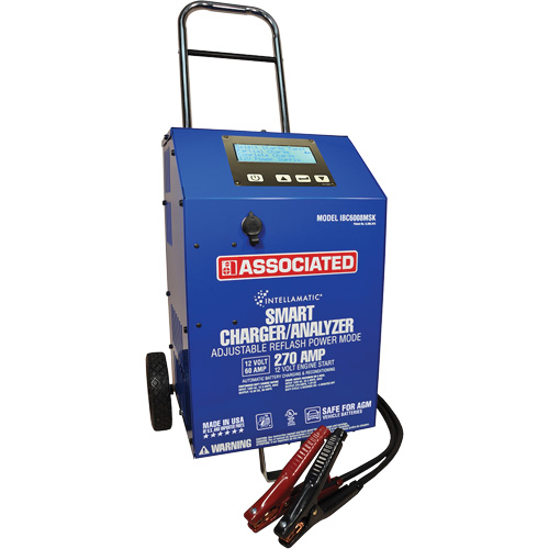 Chargeur de batterie sur roues avec fonction de d&eacute;marrage assist&eacute; de 12 V et 60 A Par Equipment