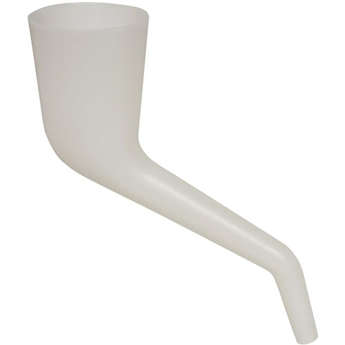 Translucent Right Angle Funnel, Plastic Par Equipment