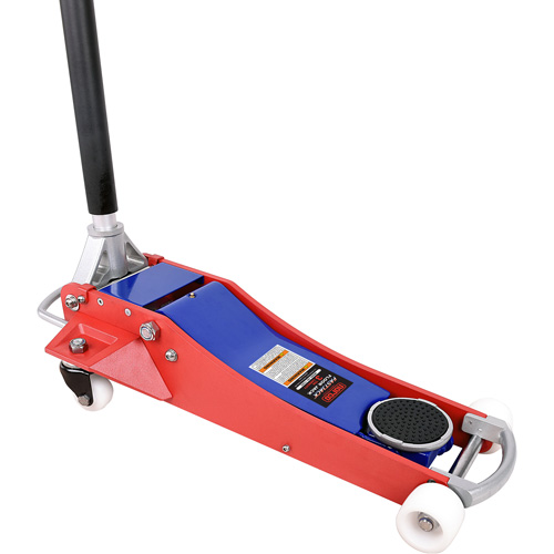 Floor Jack, 3 Ton(s) Capacity, 3" Lowered, 19-3/4" Raised, Manual Hydraulic Par Equipment