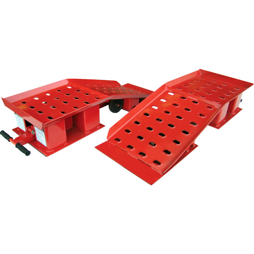 Pair of Wide Truck Ramps, 20000 lbs. Capacity, 50-1/2" L, 18-3/8" W, 9-1/4" H Par Equipment