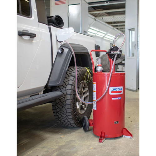25-Gallon Steel Fuel Caddy with 2-Way Rotary Pump Par Equipment