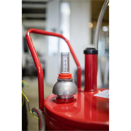 25-Gallon Steel Fuel Caddy with 2-Way Rotary Pump & Filter Par Equipment