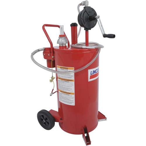 25-Gallon Steel Fuel Caddy with 2-Way Rotary Pump & Filter Par Equipment