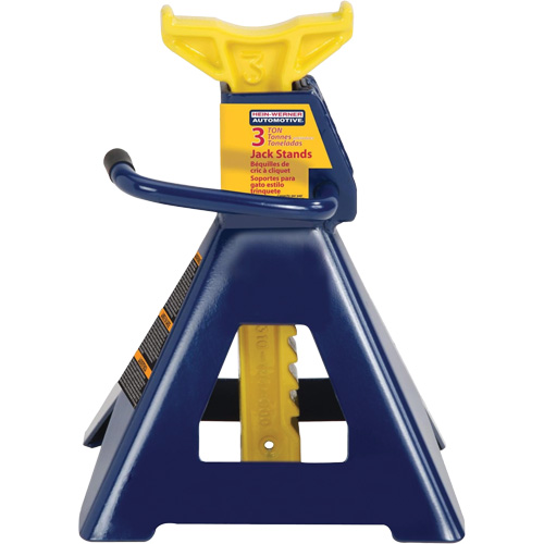 Jack Stand, Locking Handle/Ratchet, 3 tons Capacity, 19" H Par Equipment