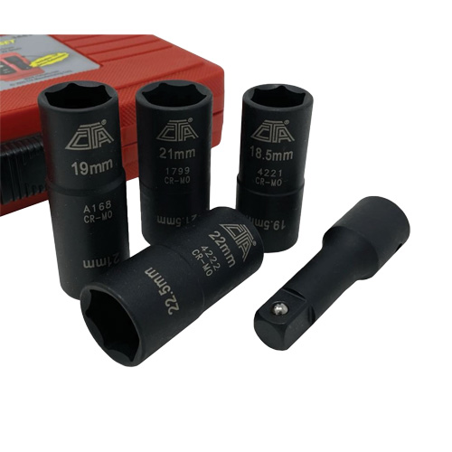 Flip Socket Kit, 5 Pieces, 1/2" Drive Size Par Equipment