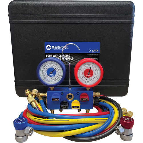 Ensemble de jauge &agrave; collecteur en aluminium 4 voies R134A Par Equipment