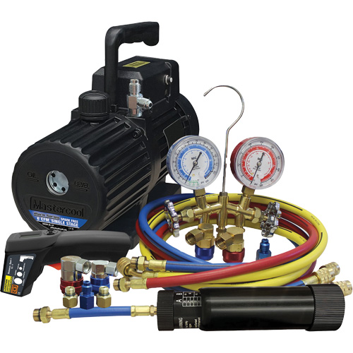 Ensemble combin&eacute; d&eacute;vacuation et de chargement pour R134a/R1234yf? Par Equipment