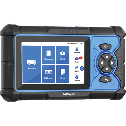 Outil de diagnostic robuste 5" ArtiDiag HD avec fonctions d'entretien Par Equipment