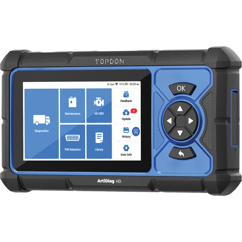 Outil de diagnostic robuste 5" ArtiDiag HD avec fonctions d'entretien Par Equipment