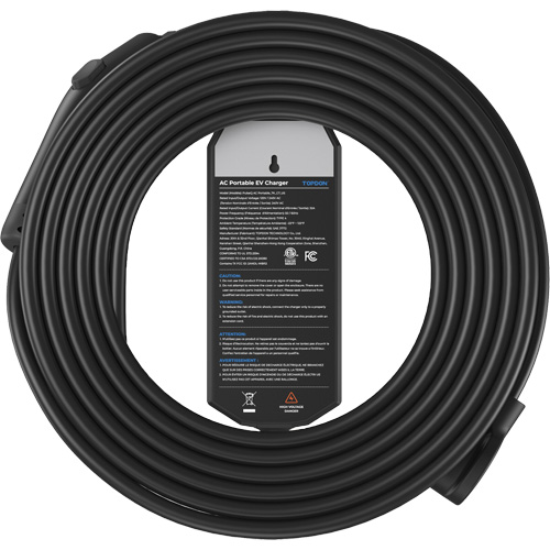 Fiche NEMA 6-50 portable PulseQ AC, 32 A, Niveau 2 CA, Connecteur Type 1 (SAE J1772) Par Equipment