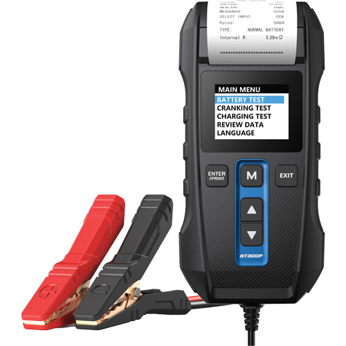 Testeur de batterie, de charge et de d&eacute;marrage BT300P avec imprimante Par Equipment