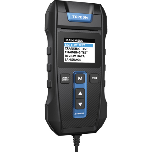 Testeur de batterie, de charge et de d&eacute;marrage BT300P avec imprimante Par Equipment