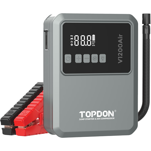 V1200Air 2-in-1 1200 Peak Amp Jump Starter & Tire Inflator Par Equipment