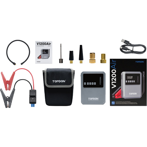 V1200Air 2-in-1 1200 Peak Amp Jump Starter & Tire Inflator Par Equipment