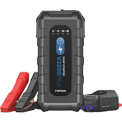 V2200Plus 2-en-1: d&eacute;marreur de secours 2200 A de pointe, testeur de batterie et de syst&egrave;me Par Equipment