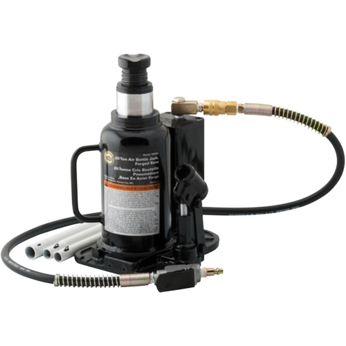 Air Actuated Bottle Jack, 20 Ton(s), Air Hydraulic, 18-3/4" Raised Height Par Equipment