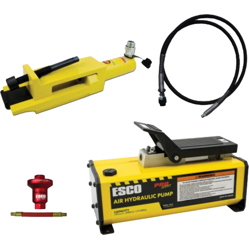 Ensemble de brise-talon pour pneus g&eacute;ants/&eacute;quipement de terrassement avec pompe hydraulique de 1/2 gallon Par Equipment