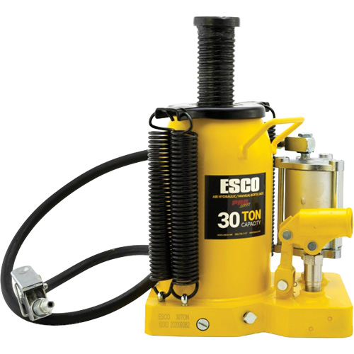 Cric-bouteille de s&eacute;rie Pro, 30 tonnes, Air comprim&eacute;/hydraulique, 20" Hauteur &eacute;lev&eacute;e Par Equipment