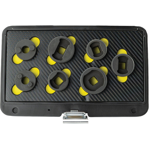 Threaded Leaf Spring Shackle Pin Remover & Installation Master Set, 7 Pieces, 1/2" Drive Size Par Equipment