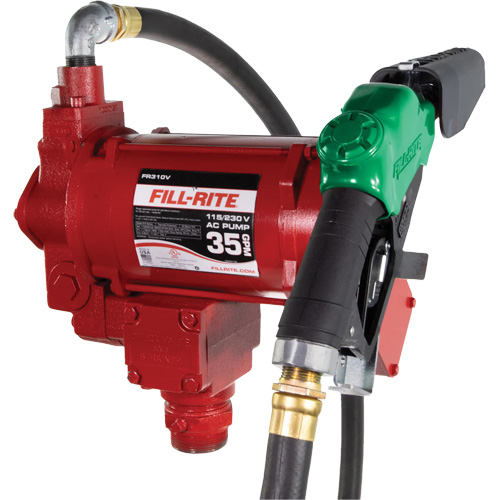 Pompe de transfert de carburant 115/230 V c. a. avec pistolet Par Equipment