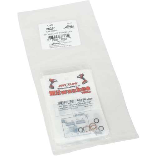 3/8" Clips & O-Rings Set for Milwaukee - Bulk Par Equipment