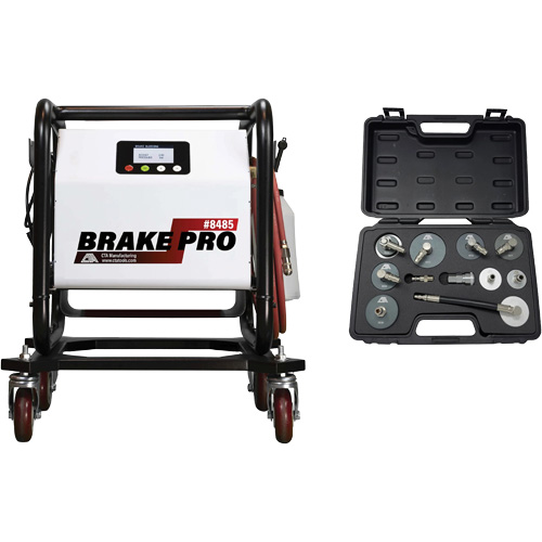 Short Frame Brake-Pro Pressure Brake Bleeder with Adapters Par Equipment