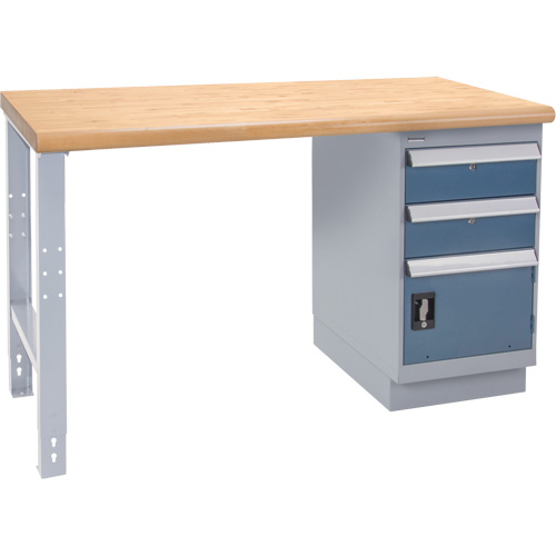 Industrial Duty Workbench, Door w/ Drawer Combination, 1000 lbs. Cap., 36" W x 60" D, 34" H Par Equipment