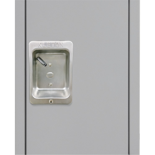 Casiers, 3 niveaux, Bloc de 2, 24" x 18" x 86", Acier, Gris, D&eacute;mont&eacute; Par Equipment