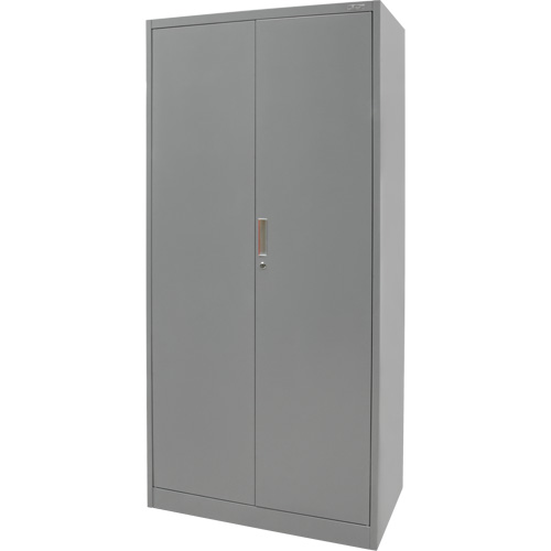 Armoire de rangement combin&eacute;e, 36" la x 18" p x 72" h, Gris Par Equipment