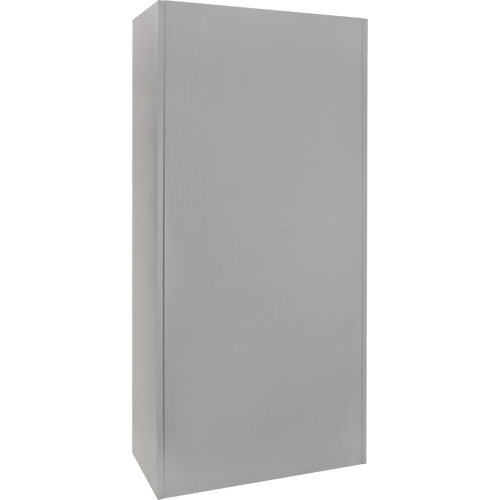 Wardrobe Storage Cabinet, Steel, 36" W x 18" D x 72" H, Grey Par Equipment
