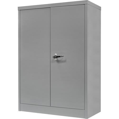 Counter-High Storage Cabinet, Steel, 2 Shelves, 42" H x 30" W x 15" D, Grey Par Equipment