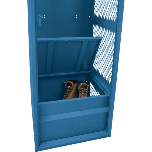 Gear Locker, Steel, 24" W x 18" D x 72" H, Dark Blue Par Equipment