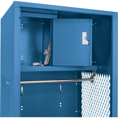 Gear Locker, Steel, 24" W x 18" D x 72" H, Dark Blue Par Equipment
