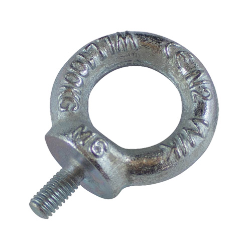 Boulons &agrave; œil matric&eacute;s, 1/8" dia, 1/2" lo, Fini naturel sans enduit, 154 lb (70 kg) capacit&eacute; Par Equipment