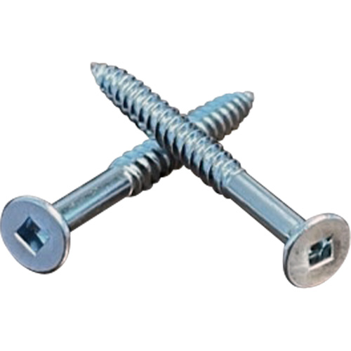 Flat SOC Wood Screws, #10 x 2" L, Zinc Plated Par Equipment
