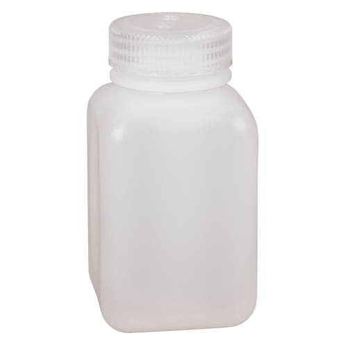 Easy-Grip Space-Saver Bottles, Square, 8 oz., Plastic Par Equipment