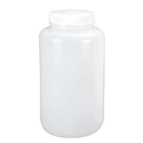Bouteilles &agrave; large ouverture, Ronde, 1/2 gal., Plastique Par Equipment